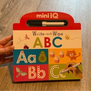 NEW! Target Bullseye Mini iQ Write-and-Wipe Dry Erase Alphabet Book | One Book